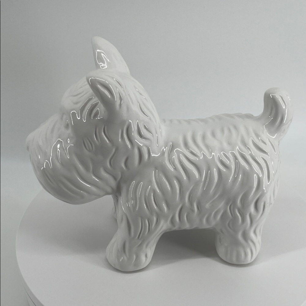 White‎ Ceramic Dog Figurine - Picture 6 of 8